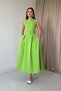 Pistachio Green Halter Neck Flared Dress