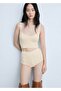 Knitwear cropped blouse