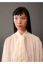 Blouse with watermelon sleeves and ribbon - 5