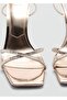 Strass Stone Heel Sandals - 7