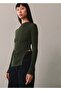 Button Detailed Semi-Transparent T-Shirt