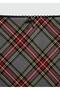 Plaid Skirt with Lace Trim - 7