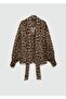 Leopard Print Blouse with Ties - 3