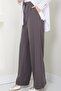 Eyelet Detailed Lace-Up Trousers Smoked Hm2431 - 6