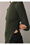 Button Detailed Semi-Transparent T-Shirt - 5