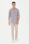 Men's Slim Fit Stone Canvas Trousers 50263889-Vr049