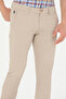 Men's Slim Fit Stone Canvas Trousers 50263889-Vr049 - 5