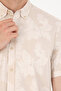 Men's Stone Color Short Sleeve Shirt - 50263878 -Vr049 - 4