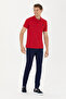 Men's Slim Fit Navy Blue Canvas Trousers 50263889-Vr033 - 3