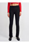71244 Ornamental Stitched High Waist Trousers-Black - 3