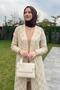 Dama Patterned Stone Knitwear Cardigan - 7
