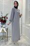 Ecem Gray Knitwear Dress - 6