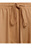 71536 Waist-Tied Flowy Trousers - Light Camel - 5
