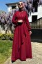 Wish Burgundy Dress - 3