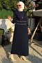 Samanyolu Navy Blue Knitwear Dress - 4