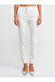 71263 Skinny Cut Normal Waist Trousers-White - 3