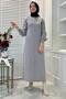 Ecem Gray Knitwear Dress - 5