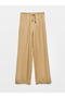 71536 Waist-Tied Flowy Trousers-Camel