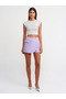 10525 Crew Neck Short Sleeve Knitwear Top-Light Gray - 3