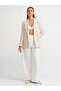 60734 Beige Double Breasted Custom Made Jacket - 4