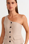 60551 سترة غير متماثلة - حجرية - 3