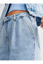 71486 Pleated Snow Wash Denim Trousers-Blue - 4