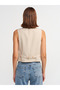 60557 Asymmetrical Double-Breasted Vest-Stone - 3