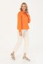 Women's Orange Long Sleeve Shirt 50264173 -Vr051 - 4