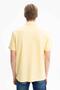 Ar-Ma Men's Polo Collar T-Shirt Without Print Basic Regular Fit Double Collar Combed Cotton Pique Y27374353301 Yellow-S - 5