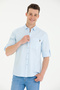 Men's Blue Long Sleeve Shirt 50264308 -Vr036