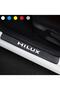 Compatible Accessory Auto Door Sill Sticker Carbon 4 Pcs Custom for Toyota 1 Hilux