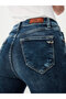 Tanya X Fringe Skinny Leg Mid Waist Jean Trousers - 4