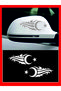 Mirror Moon-Star Domestic Production A+ Quality Right-Left 2 Pieces 20*7 cm Durable