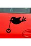 Cartoon Little Bird Design Auto Windshield Domestic Production A+Quality Black 13*15 cm Durable