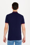 Navy Blue Men's Polo Collar T-Shirt - 50264890 -VR033 - 5