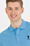 Men's Turquoise Basic Polo collar Shirt 50264891-VR093 - 3