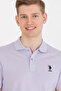 Men's Lilac Basic Polo Neck T-Shirt 50264891 -Vr034 - 2