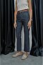 Dark Navy Raw Hem Jeans - 5