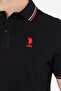 Men's Black Basic Polo Neck T-Shirt 50264906 -Vr046 - 7