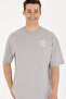 Men's Gray Long Fit Crew Neck T-Shirt 50264941-Vr024 - 3
