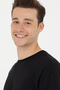 Men's Black Oversize Crew Neck T-Shirt 50264917 -Vr046 - 2
