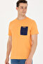 Men's Orange Crew Neck T-Shirt 50264969 -Vr051 - 3