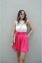 شورت فوشيا بحزام - 4