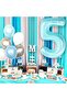 8 Number Pastel Blue Foil Balloon 76 Cm - 2