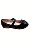 Black Patent Leather Butterfly Bow Girls' Ballerinas - 2