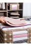 Beige Square Patterned Small Size Cabinet - Plaid Detailed Towel Organizer, 40X30X20 cm - 2