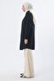 Black Plus Size Basic Shirt Tunic - 3