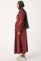 Cherry Blossom Belted Abaya with Gather Detail - 3