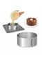 Stainless Cake and Pastry Sponge Cake Mold with Round Clamp - Adjustable Mold and Hoop - 4