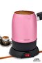 Foam Pink Double Mouth Stainless Steel Electric Coffee Pot